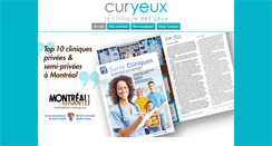 Desktop Screenshot of curyeux.com